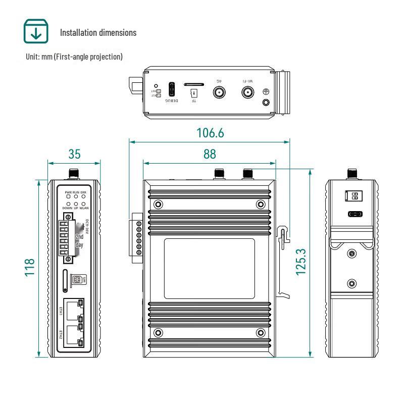 Maiwei Industrial IoT Edge Computing Gateway