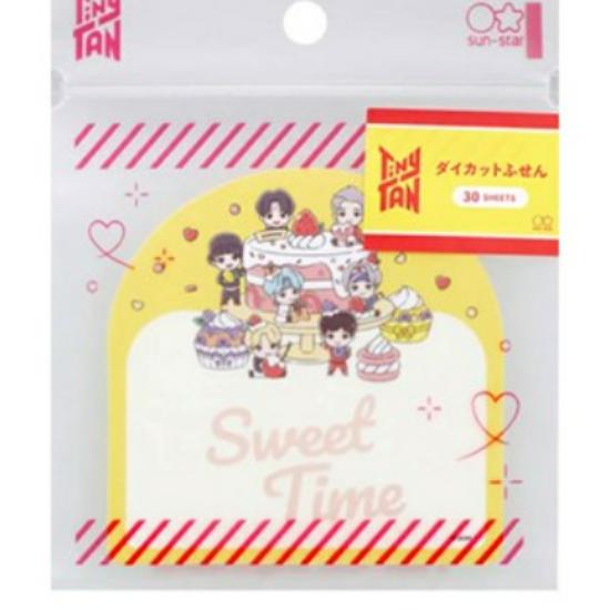 TinyTAN BTS Character Die-Cut Sticky Notes – Sweet Time, 30 sheets