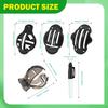 8x Golf Ball Liners and Pens Marker Set Easy Carry Functional Portable Reusable Template