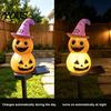 Waterproof Garden Stakes Halloween Solar Pumpkin Light, Ghost Stake Decorative Porch Lights LED Pathway Light for Yard Patio Lawn Decor Autumn