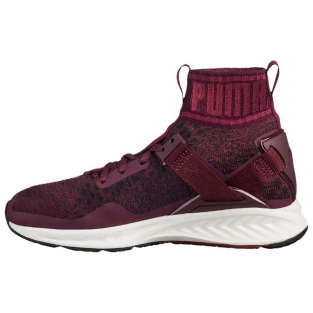 Puma Ignite Evoknit Comfortable Sports High-Top Lifestyle Shoes Women sneaker Dark-Red 189766-03