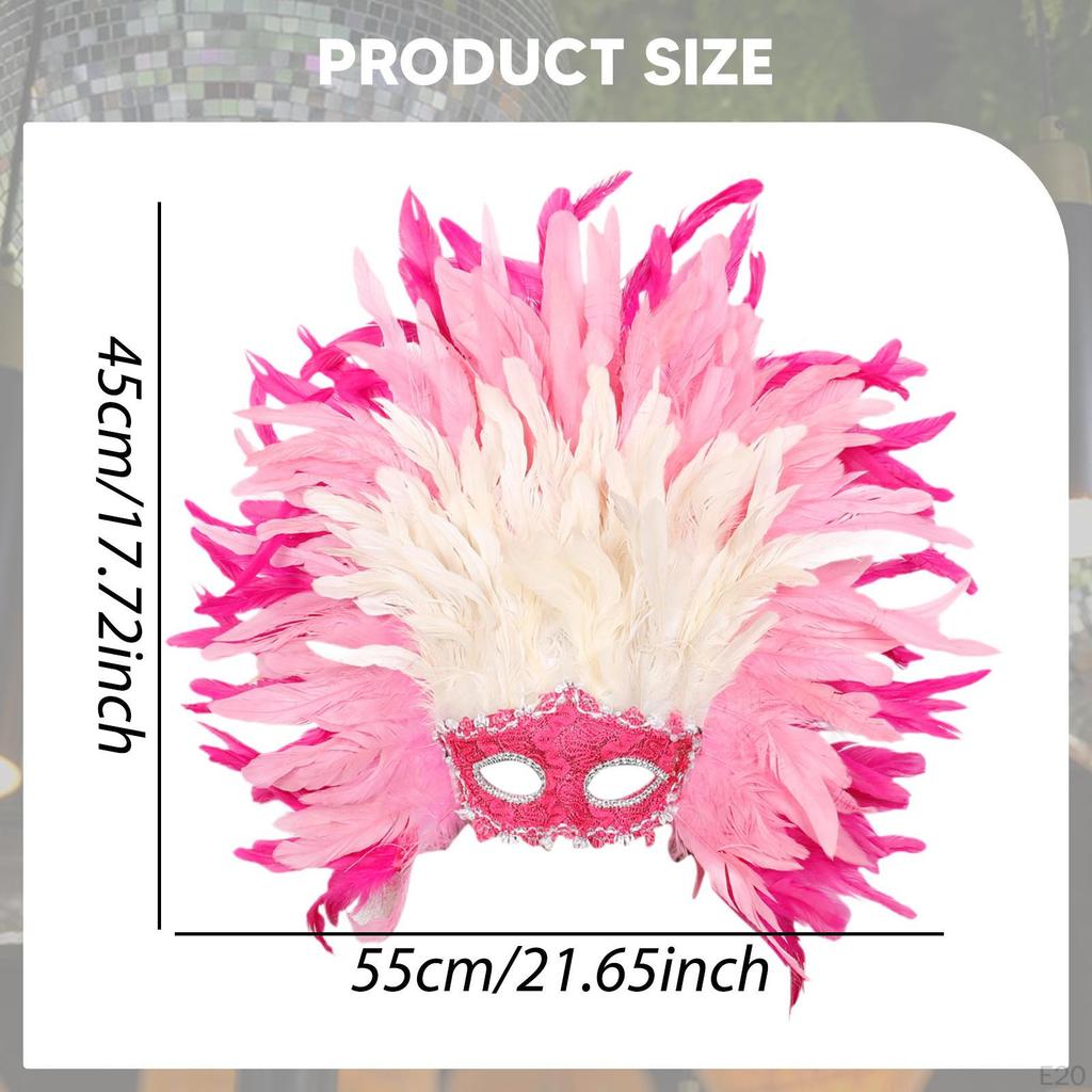 Feather Headdress Cosplay Headband Headwear Photo Props Fancy Dress Masquerade for Thanksgiving
