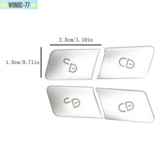 Left+Right Door Lock Unlock Switch Button Cover Trim For Mercedes-Benz W212 W204