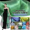 Țesătură Organza Strălucitoare Lățime 150CM Voal Creponat Nou Mermaid Pliat Material pentru Cusut