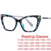Sexy Cat Eye Prescription Reading Glasses Women Big Fashion Flower Eyeglasses Frames Optical Lens Computer Blue Light Glasses