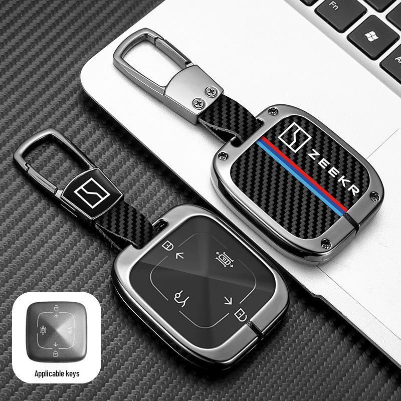 Zeekr 001 Bluetooth Key Case & Zeekr 009 Car Shell Buckle Bag for Men and Women (2023 ME Version)