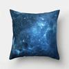 Rainbow Starry Sky Moon Fantasy Pattern Throw Pillow Cover With Short Plush Print For Living Room Sofa Decoration Cushion Cover