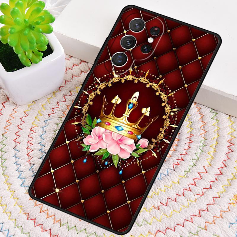 Deluxe Crown Phone Case for Samsung Galaxy note 10 pro S26 Ultra S23 S24 FE S25 S21 S22 PLUS shockproof Cove