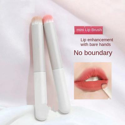 1 PC Portable Round Head Mini Lip Brush Carry Lid Lipstick Brush Concealer Brush Girl Lip Gloss Smudge Makeup Brush ZPG