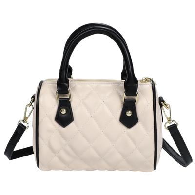 Harujio Quilted Mini Boston Shoulder Boston Horizontal Shoulder Crossbody Popular Bag, Bag, Bag, Bag, Women's, 2-Way, Small, Horizontal, Bag, Bag,