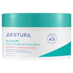 AESTURA A-Cica 365 Cooling Soothing Pad pH 4.5 Hydrating Toner Pads 110ml 60 Pads 60 Pads