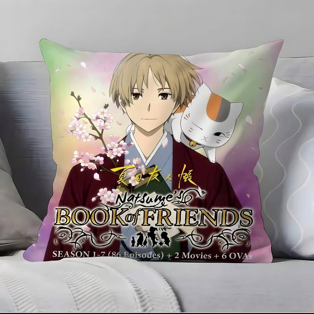Anime N-Natsumes B-Book Of F-Friends Pillow Case Ultra Soft Skin Friendly Fabric Cloud Like Comfort & Concealed Zipper