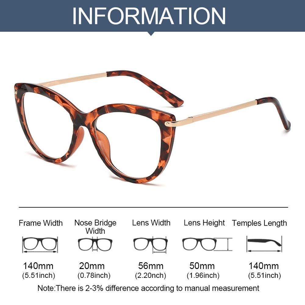 Reading Glass Oversized Eyeglasses Durable Anti-Blue Light Glasses Women Computer Goggles Ultra Light Frame Glass