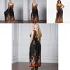 Elegant Women Dress Sleeveless V Neck Evening Party Gown Maxi Long Dress