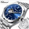 CHENXI Automatic Movement Mechanical Watches for Men Hollow Skeleton Mens Watches Waterproof Business Relogios Masculino