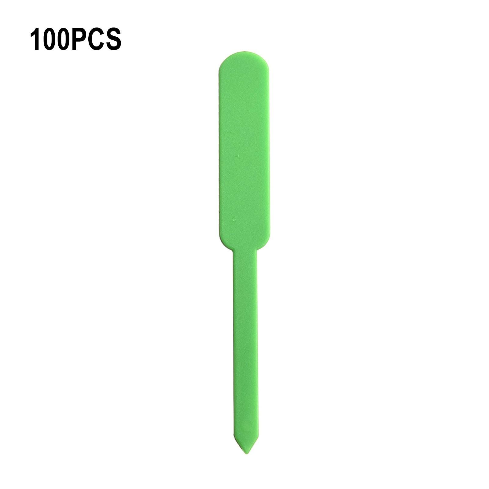 Бирки для растений Садовые этикетки Пластиковые Водонепроницаемые 100 шт. зелёный