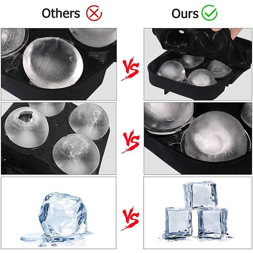 Strumenti per Gelato Rotondo Quadrato Riutilizzabile Silicone Fabbricatore di Ghiaccio Vassoio Cubetti di Ghiaccio Stampo Quadrato Stampo Palla di Ghiaccio