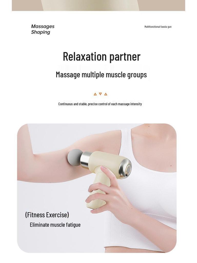 Mini Fascia Massager: Professional-Grade Muscle Relaxation for Neck and Body, Suitable for Men and Women.