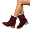 Classic autumn and winter foreign trade large size thick medium tube velvet thermal cotton boots European and American snow boots two wear women's