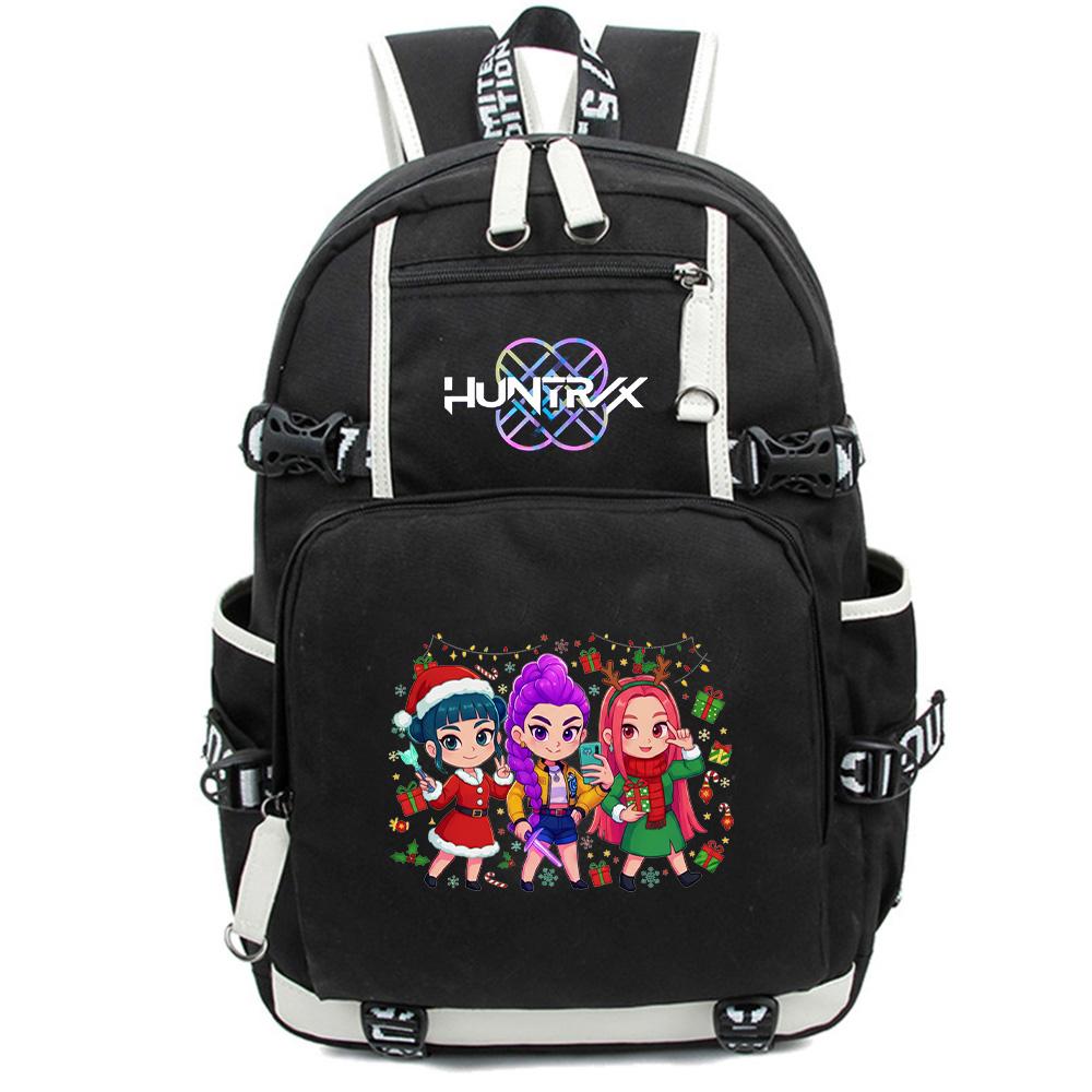 Anime Cartoon K-Pop Demon Hunters Backpack Large Capacity Bookbag Laptop Unisex Student Boy Girl School Bag Large Capacity Travel Outdoor Bag Gift
