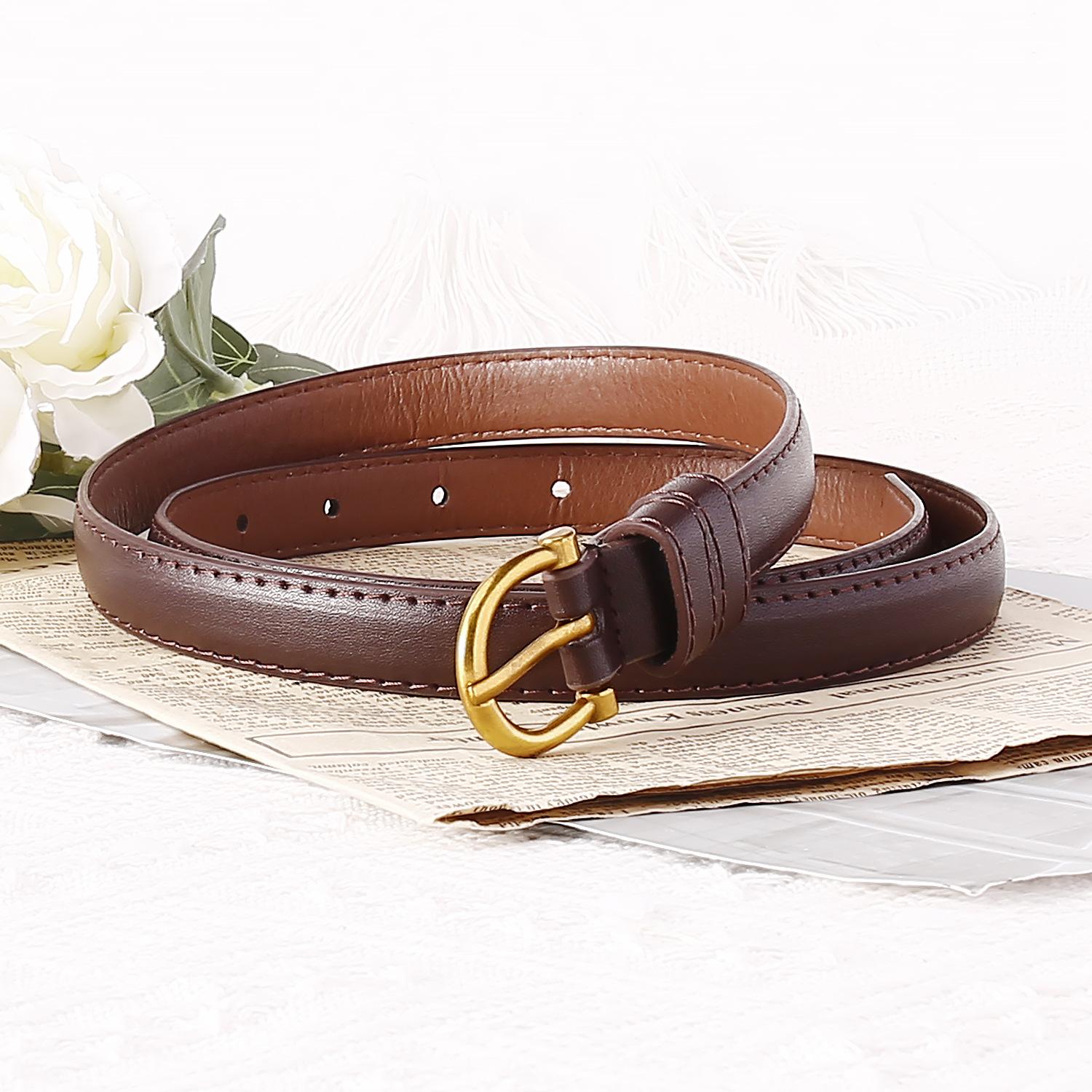 

Ремень пояс женский золотой пряжка пояс женский платье декоративный в наличии one size fits all темно-коричневого