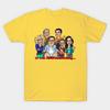 Men Black Print T-shirt The Goldbergs No-Cut Transfer Paper Print Cotton Tshirt