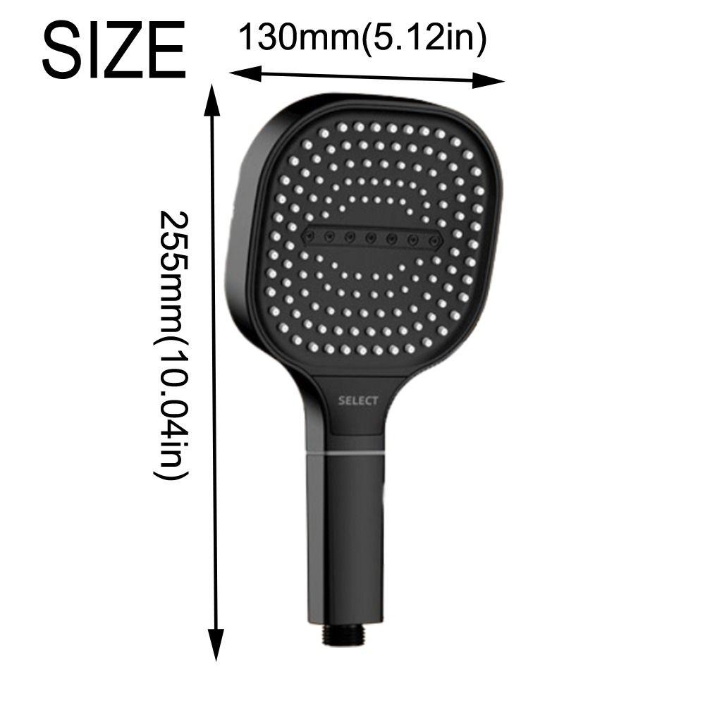 Square Large Panel Shower Head 3 Mode Bathroom Shower Tool Bathroom Shower Head  Replacement Part