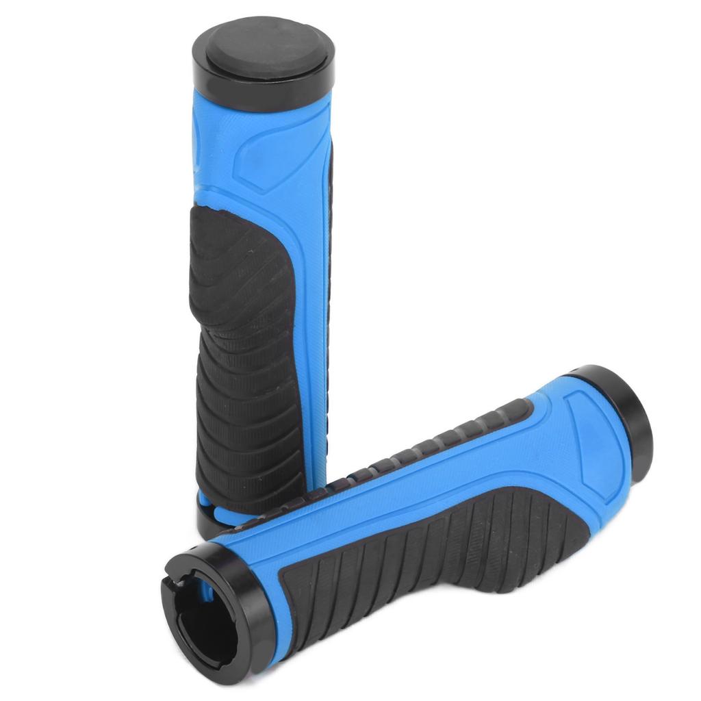 Bicycle Grips Ergonomic NonSlip Locking Comfortable Professional Mountain Bike Handlebars(Dark Blue