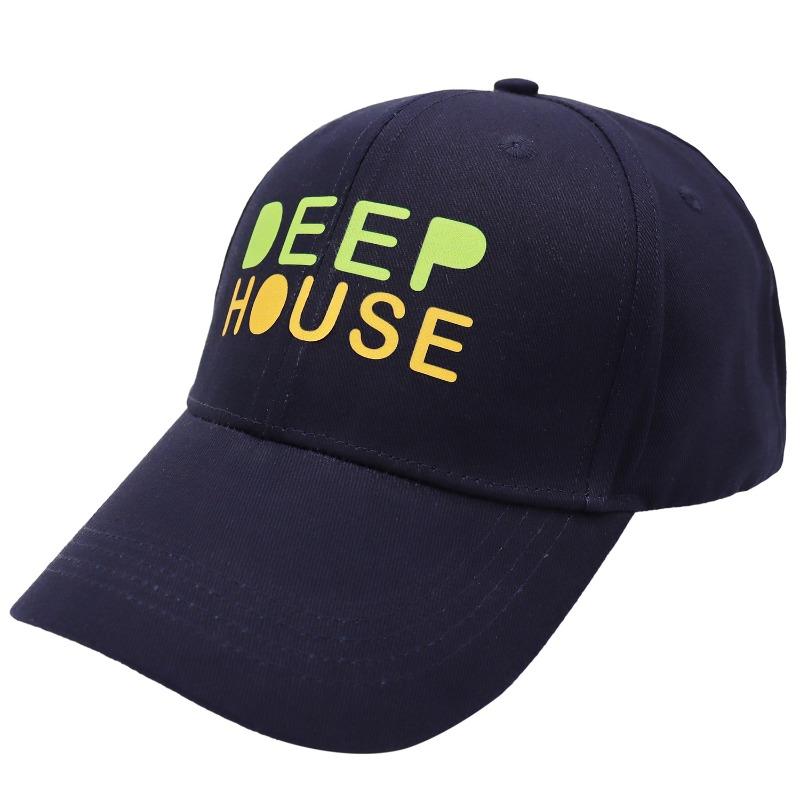Summer new hard top cotton casual baseball cap hat men's and women's personalized printed commuter cap