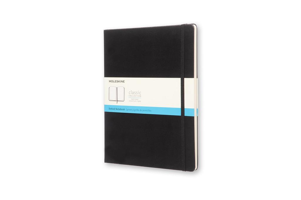 Moleskine Classic QP093 Notebook, Hardcover, Dotted, XL, Black,