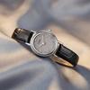 Vintage Gold Womens Quartz Watch With Leather Strap Decorative Waterproof For Lady Casual Wear