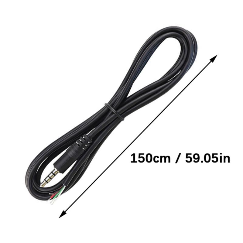 3.5mm Connector Cable Male Adapter 4Pin Extension Wire Repair Cable Adapter For Microphone Studio Equipment Maintenance