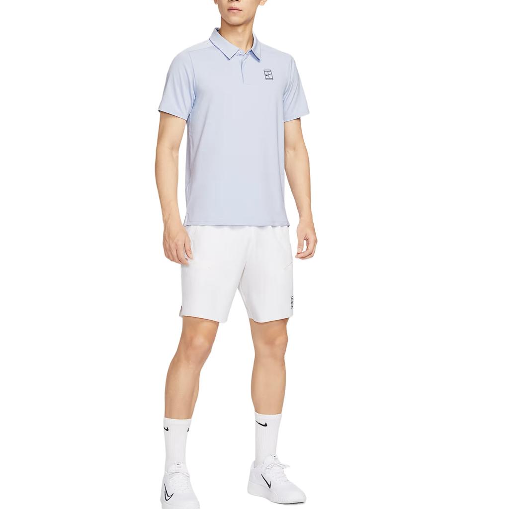 Nike Court Advantage Dri-FIT Casual Fashion Simple Solid Color Short Sleeve Tennis Shirt Men Tops FZ6908-057