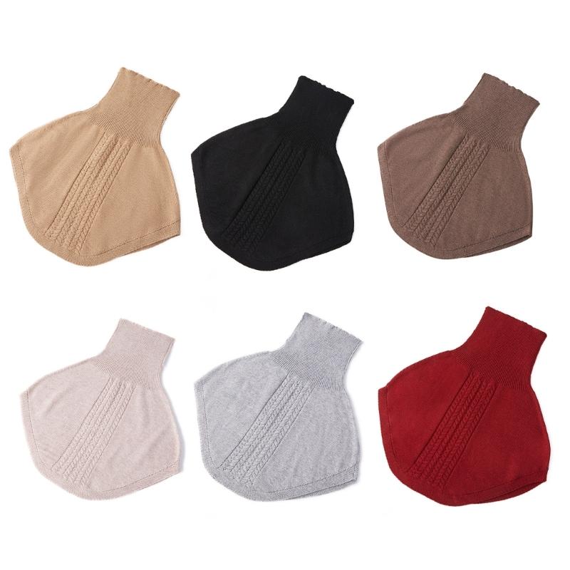 Scarf Shawl For Women Winter False Collar Scarfs for Women Neck Wrap Men Women Turtleneck Collar Scarf Knitted Elastic