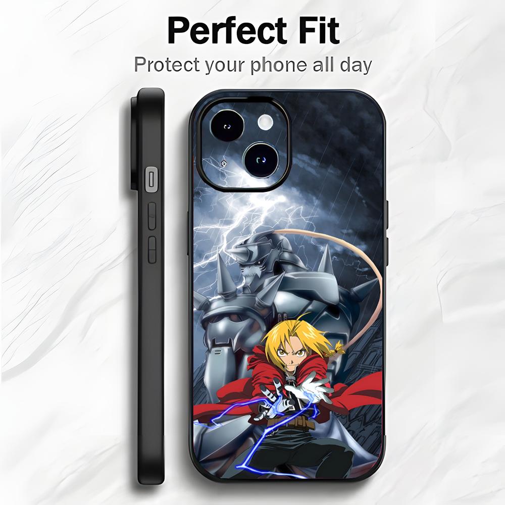 Classic Japanese Anime F-Fullmetal Alchemist Phone Case Phone Case Soft Packaging Lightweight For iPhone17 16 15 14 13ProMax
