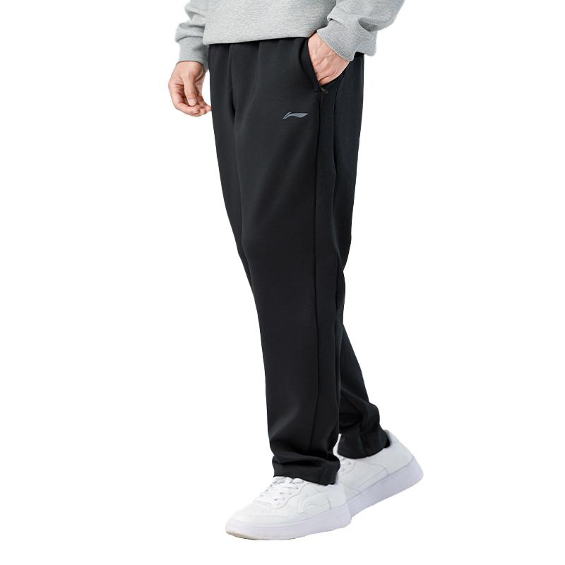 Li Ning Knitted Sweatpants Unisex Black Moderate Sweatpants ATSK632-1