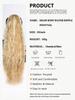 Synthetic Hairpiece Long Curly Wavy Ponytail Extension 20Inch Drawstring Ponytail Hair Extensions For Women For Women Daily Uses