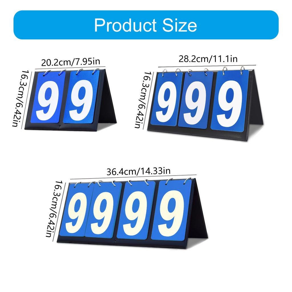 Tabletop Scoreboard Flippers Sports Competition Score Board MultiSport Score Flip Scoreboard Score Keepers Easily Use