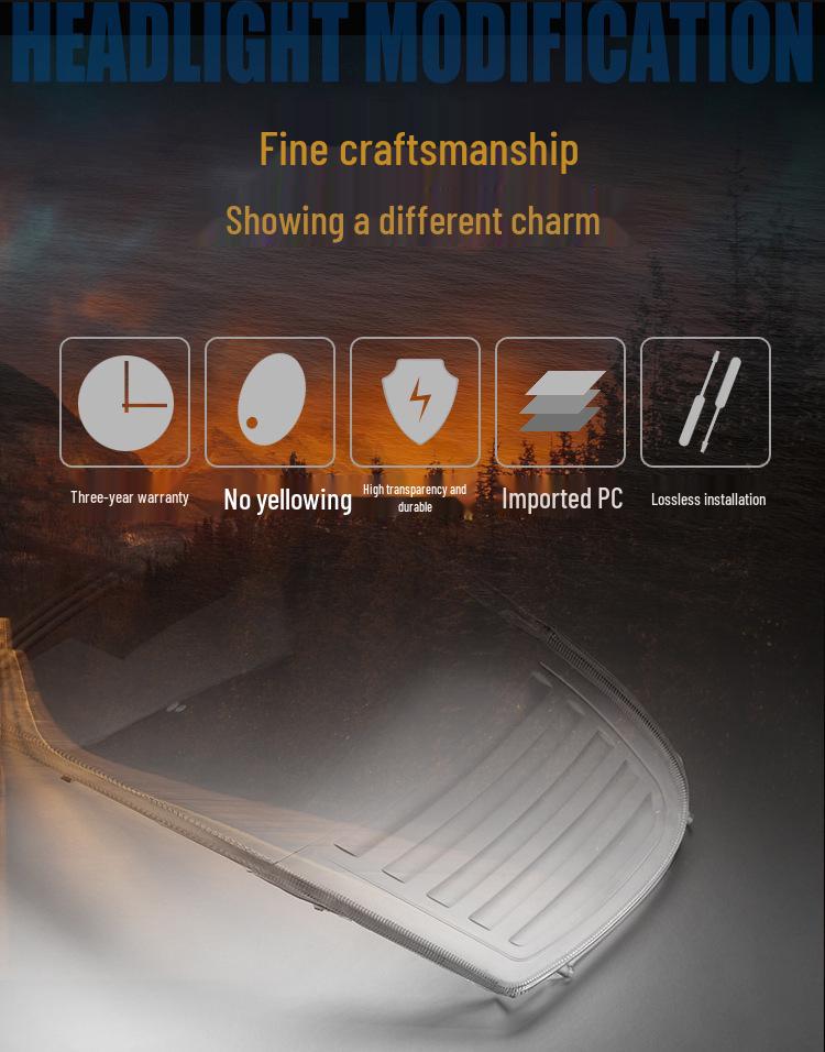 Headlight Cover for 04-05 Buick GL8: Lens, Shell & Mask for Old Model