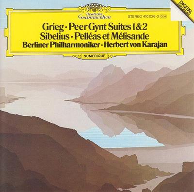CD GRIEG/SIBELIUS - PEER GYNT SUITES 1 & 2/PE 4100262 Deutsche Grammo 1983 Europe ObiClassical Used