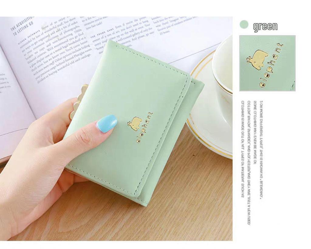Sweet Wallet: Women's Korean Style Tri-fold Fashion Wallet, Multi-functional Card Holder & Dual-use Coin Purse