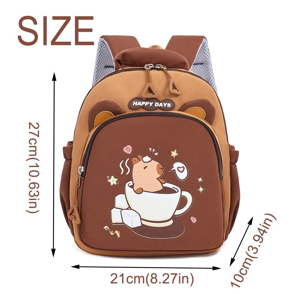 Lightweight Capybara Kindergarten Backpack Kawaii Children School Bag  Preschool