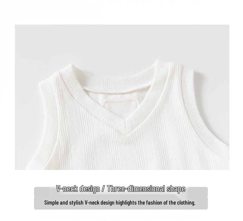 Unisex Summer Baby Bodysuit - Pure Cotton Jacquard Newborn Romper Gift