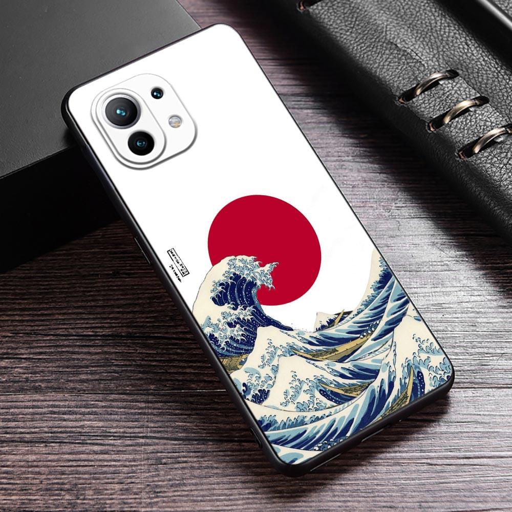 Japan Kunst Hokusai Kanagawa Große Welle Handyhülle Für Xiaomi 13T 14T 15T 12T Pro Hülle Xiaomi 11Lite 5G POCO F8 F7 M7 X7 Pro Abdeckung