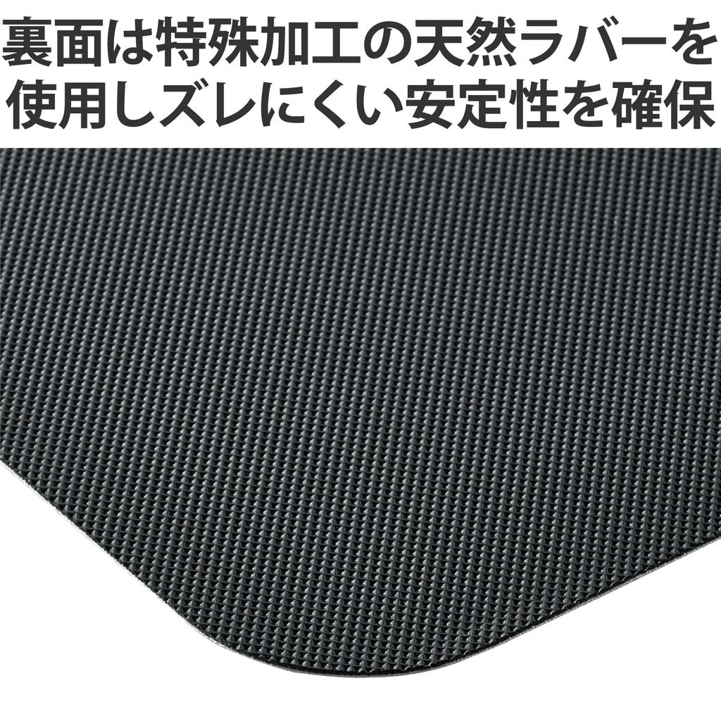 ELECOM Mouse Smooth Cloth With Stable inches x inches Pad, Material, Thin, Core, Operation, Anti-Slip, 0.08 (23 cm) 7.7 (18 cm), Washable, Telework,