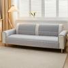 1Pc Waffle Quilting Four Season Anti-Slip Sofa Cover With Snowflake Lace Decor, Couch Seat Cover Blanket Modern Living Room