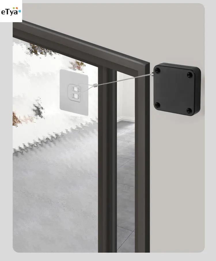 Home Automatic Wood Door Closer Punch Free Auto Self Closing Device for Cabinet Fridge Kitchen Slide Door House Gate Heavy Duty
