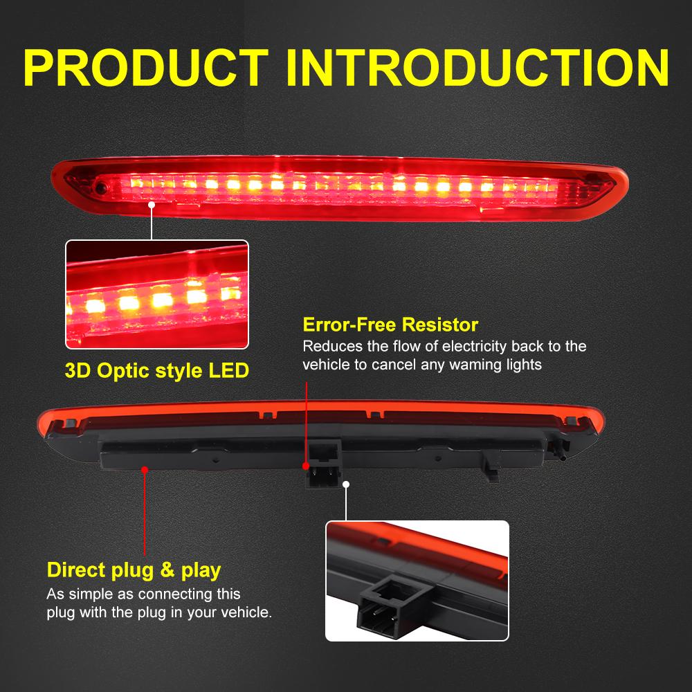 Rückseitige Bremsleuchte Rote LED Hochmontierte Bremsleuchte Für Fiat Punto Evo Abarth Grande Punto 2008-2012 Drittes Bremslicht 51974522