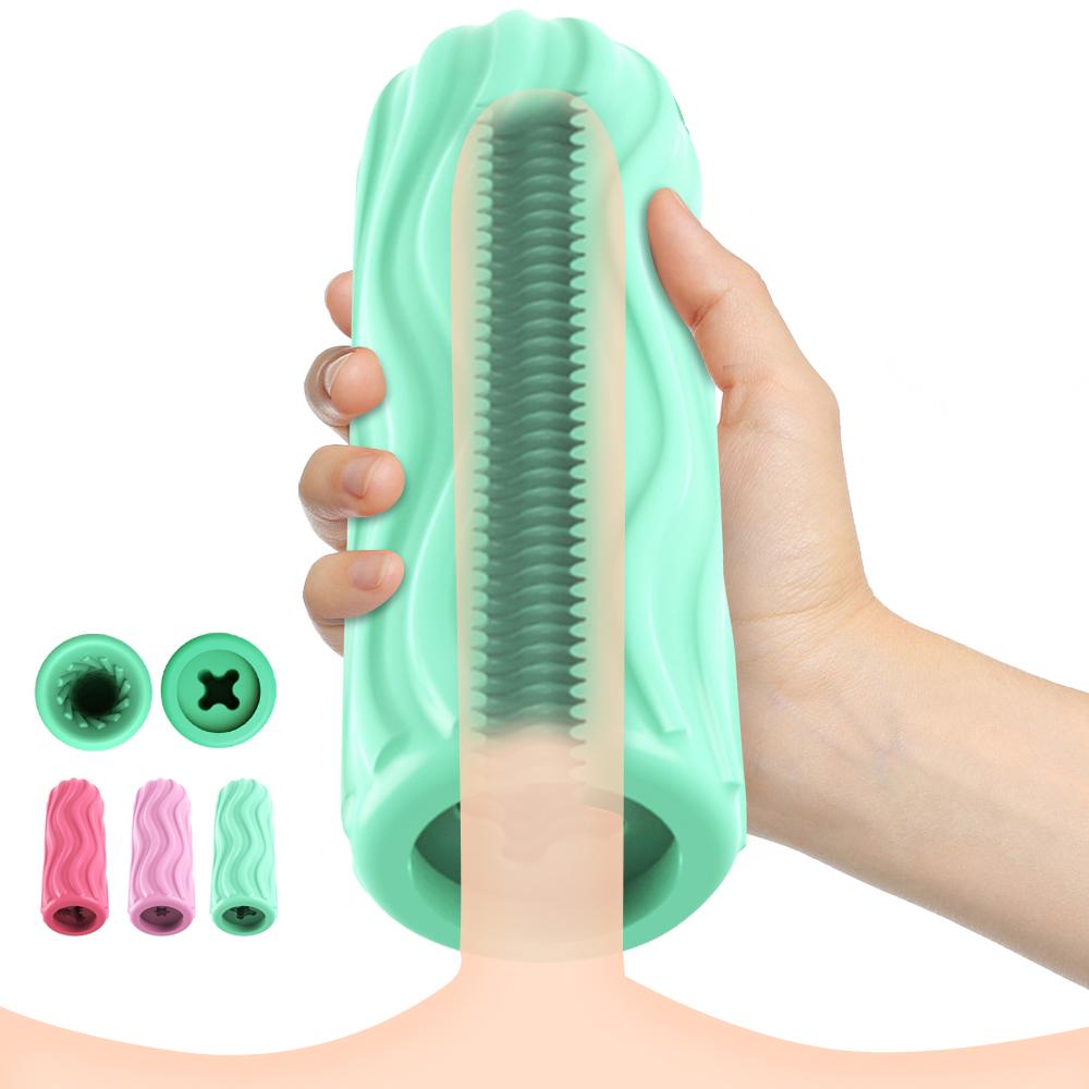 Soft Vaginal Masturbator Cup For Male Realistic Penis Sucking Pocket Pussy Blowbot Adult Sex Toy