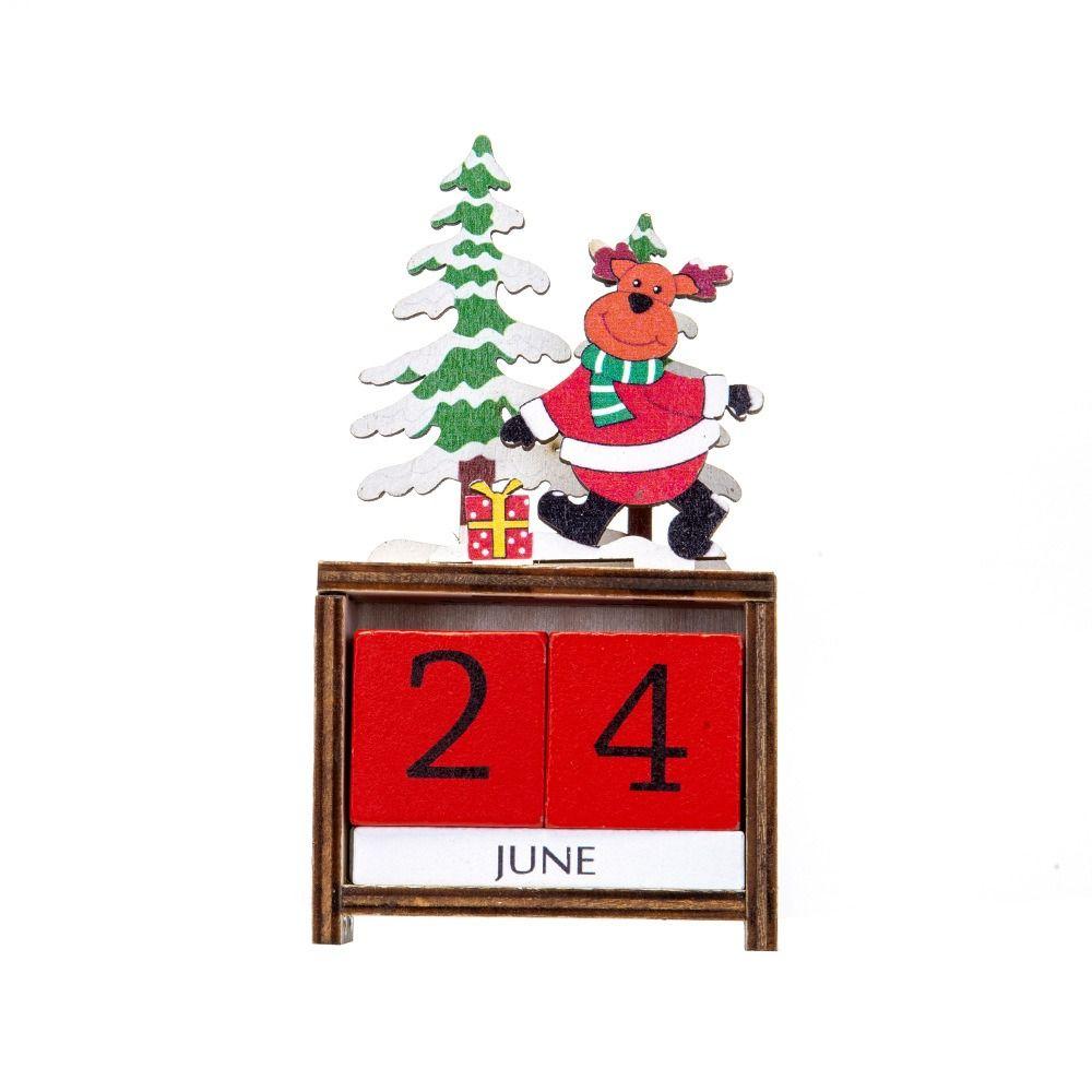 DIY Santa Calendar Ornaments Wooden Christmas Gift Ornaments  Festive Atmosphere